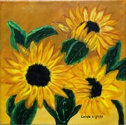 Connie Bright  SunflowerTrio